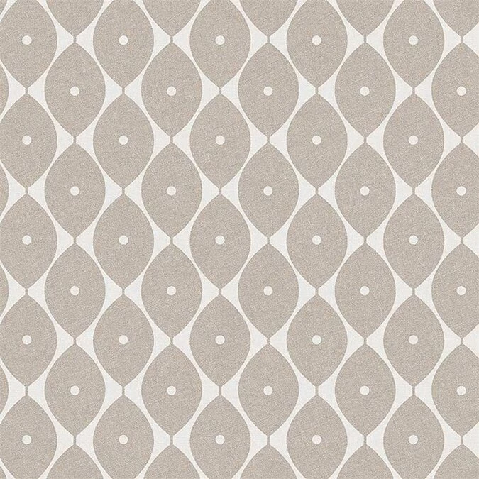 Ovaal Tafelzeil Abstracte Ovaaltjes Taupe 1 Ovaal Tafelzeil Abstracte Ovaaltjes Taupe