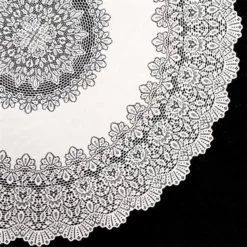 Rond Buiten Tafelkleed Vinyl 152cm Wit