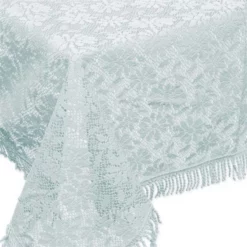 Buiten Tafelkleed Schuim Vinyl 140x180cm Ijs Blauw (dikke Kwaliteit)