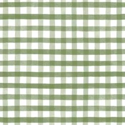 Ovaal Tafelzeil Olijfgroen Ruitje