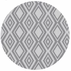 Rond Tafelzeil Diamente Grijs (137cm)