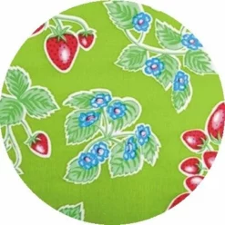Rond Mexicaans Tafelzeil Aardbei Groen (120cm)