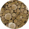 Groot Rond Tafelzeil Hout 160cm