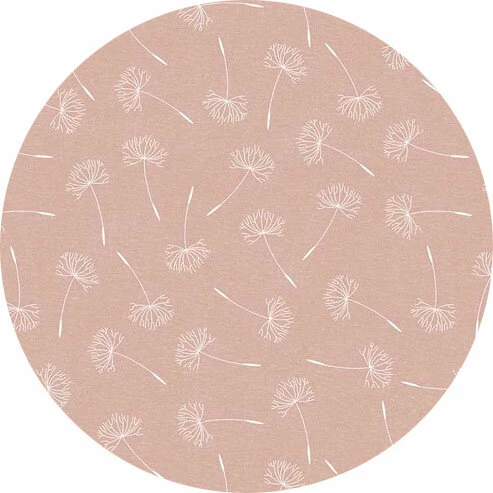 Groot Rond Tafelzeil Pluizenbloem Roze (160cm) 1 Groot Rond Tafelzeil Pluizenbloem Roze (160cm)