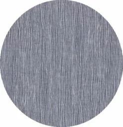 Rond Tafelzeil Streepdesign Grijs/jeans (140cm)