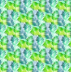 LOLA Ovaal Tafelzeil Palmbladeren Groen/blauw