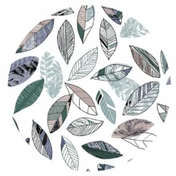 Rond Tafelzeil Indian Leaves (140cm)