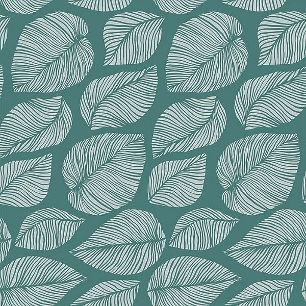 Ovaal Tafelzeil Hazel Bladeren Petrol 1 Ovaal Tafelzeil Hazel Bladeren Petrol