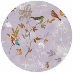 Rond Tafelzeil Colorful Birds (140cm)