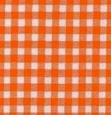 Rond Mexicaans Tafelzeil Ruitjes Oranje (120cm) 2 Rond Mexicaans Tafelzeil Ruitjes Oranje (120cm) - Afbeelding 2