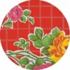 Rond Mexicaans Tafelzeil Rosendal Rood (120cm)