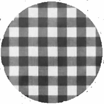 Rond Tafelzeil Grote Ruit Zwart (140cm) 1 Rond Tafelzeil Grote Ruit Zwart (140cm)