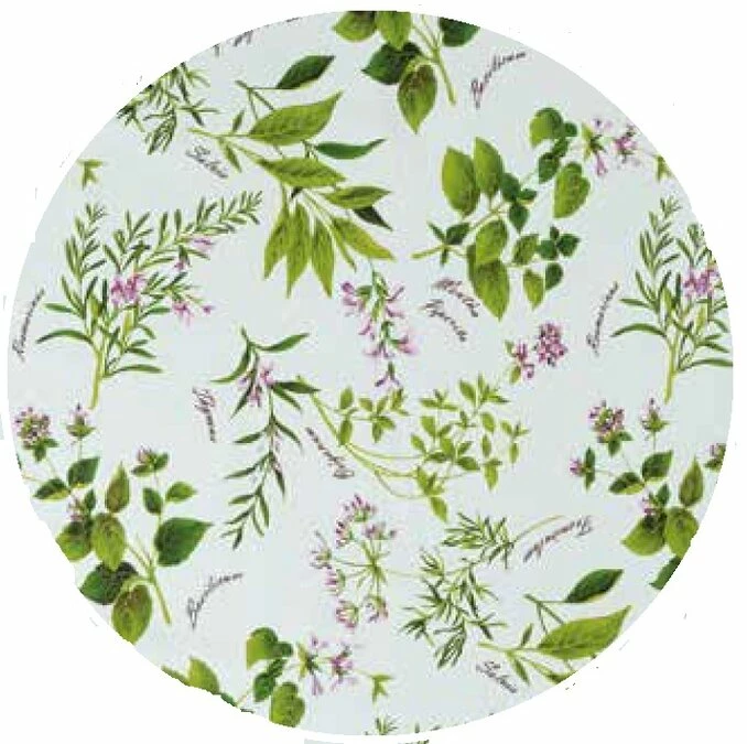 Rond Doorzichtig Tafelzeil Kruidenplant (140cm) 1 Rond Doorzichtig Tafelzeil Kruidenplant (140cm)