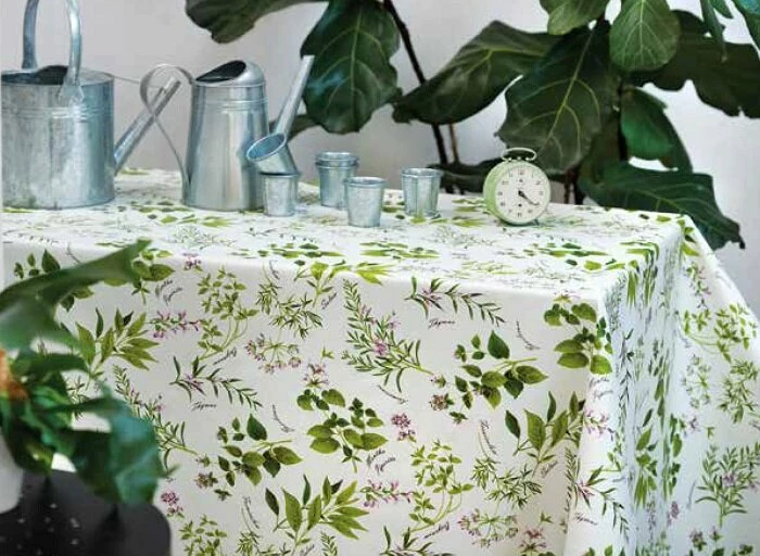 Rond Doorzichtig Tafelzeil Kruidenplant (140cm) 3 Rond Doorzichtig Tafelzeil Kruidenplant (140cm) - Afbeelding 3