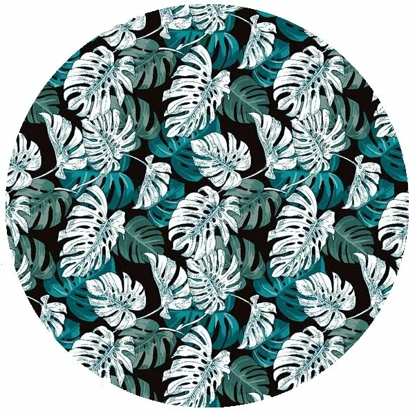 Rond Tafelzeil Bamboe Blad Winter Editie (140cm) 1 Rond Tafelzeil Bamboe Blad Winter Editie (140cm)