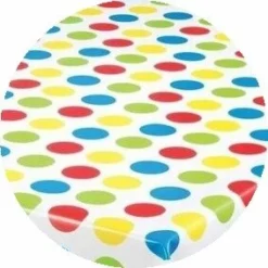 Rond Tafelzeil Grote Polkadots Gekleurd (140cm)