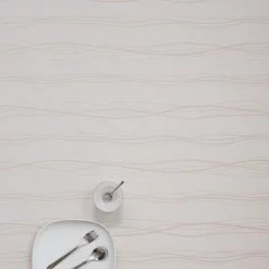 Wasbaar Tafelzeil Lines Creme