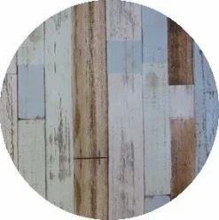 Rond Tafelzeil Steigerhout Blauw/bruin/grijs (140cm)