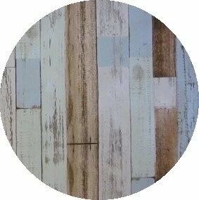 Rond Tafelzeil Steigerhout Blauw/bruin/grijs (140cm) 1 Rond Tafelzeil Steigerhout Blauw/bruin/grijs (140cm)