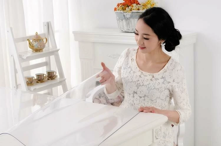 Tafelbeschermer 2mm Dik Transparant Tafelzeil (100cm) 2 Tafelbeschermer 2mm Dik Transparant Tafelzeil (100cm) - Afbeelding 2