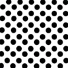 Ovaal Tafelzeil Wit Met Grote Zwart Stippen