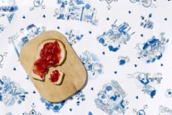 Rond Tafelzeil Delfts Blond Amsterdam (140cm) -Hiptafelzeil Winkel 1952700687