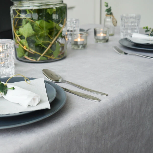 Ovaal Tafelzeil Betonlook 3 Ovaal Tafelzeil Betonlook - Afbeelding 3