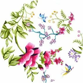 Rond Tafelzeil Pioenrozen (140cm) 1 Rond Tafelzeil Pioenrozen (140cm)