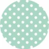Rond Tafelzeil Stippen Mint (140cm)