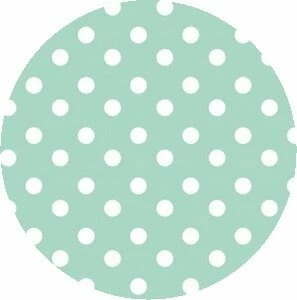 Rond Tafelzeil Stippen Mint (140cm) 1 Rond Tafelzeil Stippen Mint (140cm)