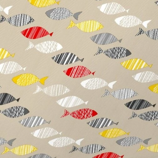 Ovaal Tafelzeil Visjes 1 Ovaal Tafelzeil Visjes