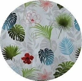 Rond Tafelzeil Botanische Bladeren En Bloemen (140cm) 1 Rond Tafelzeil Botanische Bladeren En Bloemen (140cm)