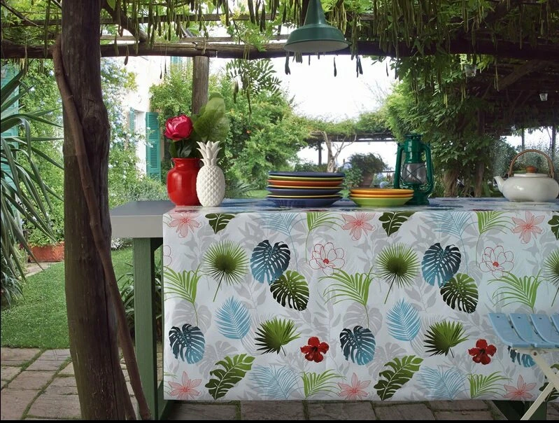 Rond Tafelzeil Botanische Bladeren En Bloemen (140cm) 3 Rond Tafelzeil Botanische Bladeren En Bloemen (140cm) - Afbeelding 3