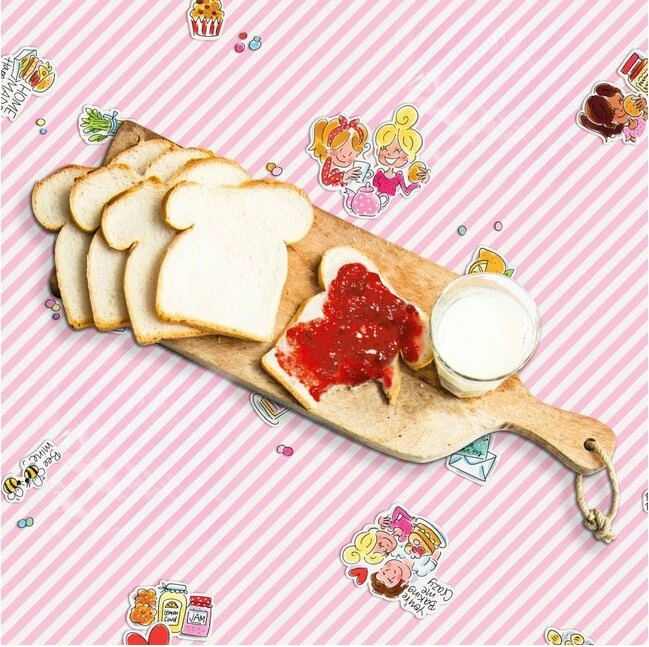 Ovaal Tafelzeil Blond Amsterdam 'even Bijkletsen' Roze 1 Ovaal Tafelzeil Blond Amsterdam 'even Bijkletsen' Roze