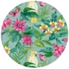 Rond Tafelzeil Papegaai Tropical Groen (140cm)
