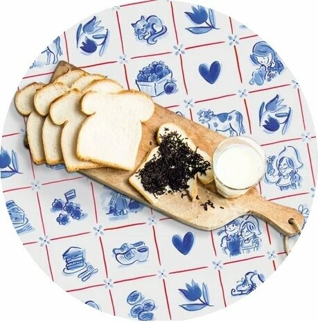 Rond Tafelzeil Blond Amsterdam Delftsblauw Met Rood140cm) 1 Rond Tafelzeil Blond Amsterdam Delftsblauw Met Rood140cm)