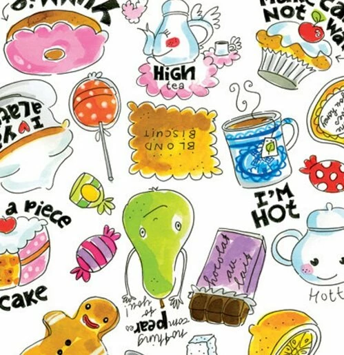 Rond Tafelzeil Blond Amsterdam Piece Of Cake (137cm) 2 Rond Tafelzeil Blond Amsterdam Piece Of Cake (137cm) - Afbeelding 2