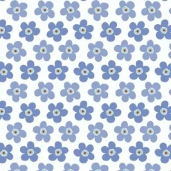 Rond Tafelzeil Lola Small Big Flower Blauw (140cm) -Hiptafelzeil Winkel 1957677324