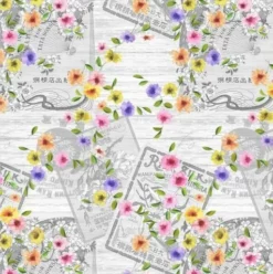 Ovaal Tafelzeil Bloemenguirlande