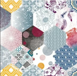 Ovaal Tafelzeil Patchwork Eden