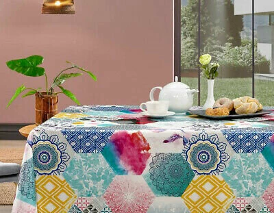 Rond Tafelzeil Patchwork Eden (ca. 140cm) 2 Rond Tafelzeil Patchwork Eden (ca. 140cm) - Afbeelding 2