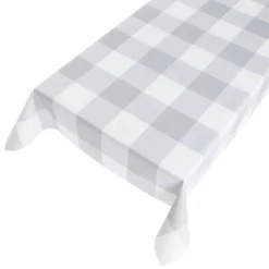 Rond Tafelzeil Blokken Grijstinten (140cm)