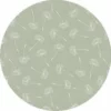Rond Tafelzeil Pluizenbloem Oud Groen (140cm)