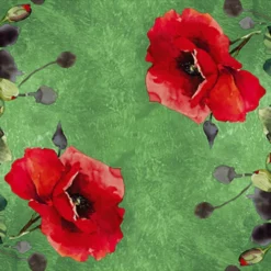 Ovaal Tafelzeil Grote Klaprozen