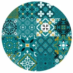 Rond Tafelzeil Spaanse Tegeltjes (140cm)