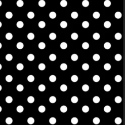 Ovaal Tafelzeil Polkadot Stippen Zwart