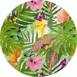 Rond Tafelzeil Tropische Vlinder Soorten (140cm)