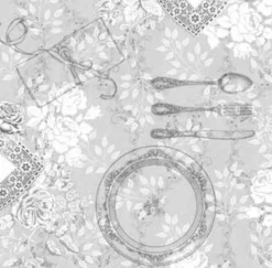 Ovaal Tafelzeil Diner Grey