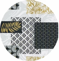 Rond Tafelzeil Feng Shui Patchwork (140cm)