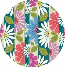 Rond Tafelzeil Bloemenwereld (140cm)